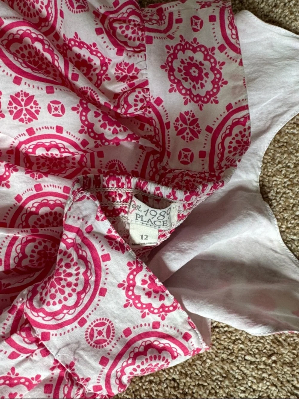 Pink Medallion Halter Sundress - Picture 3 of 5